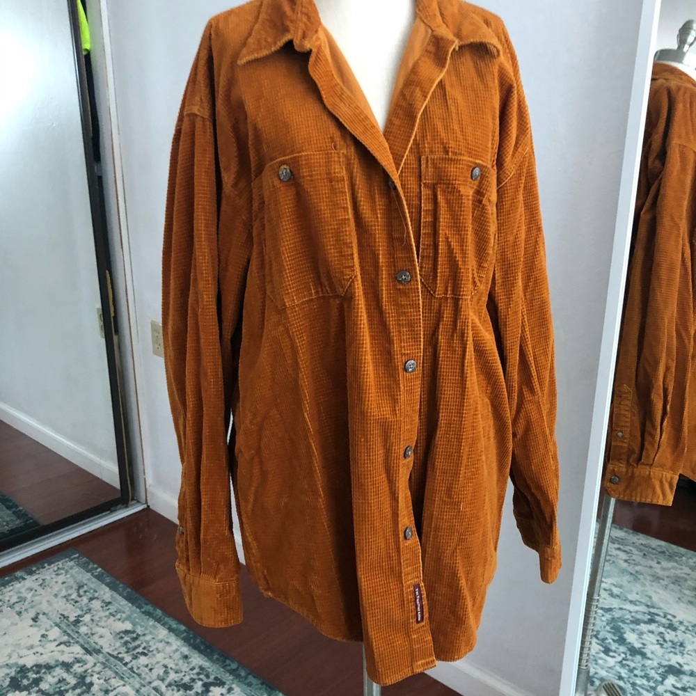 Large Waffle Texture Button Up - image 1